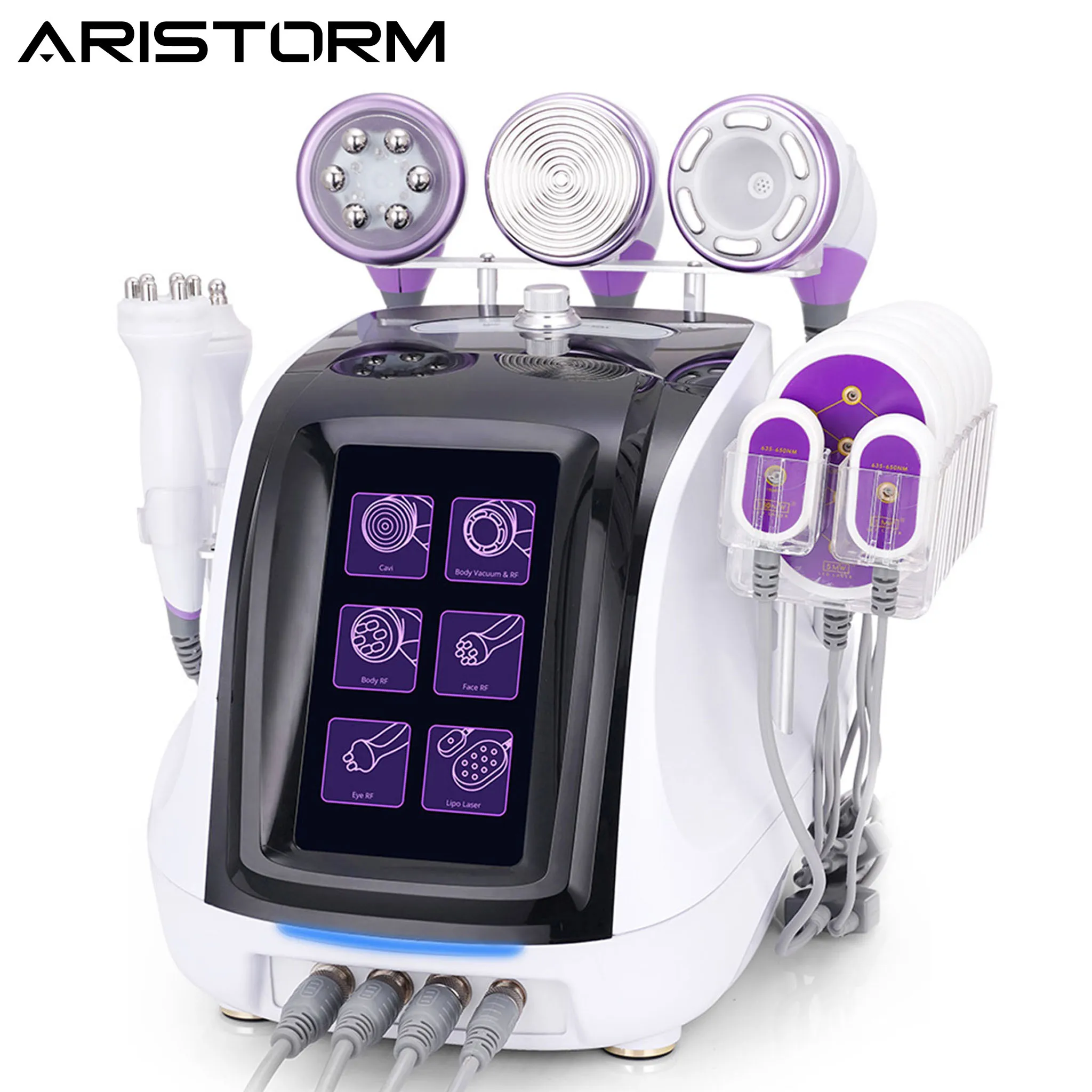 Aristorm 6 в 1 Lipo Cavitation 2,5 RF Вакуумная косметическая машина для похудения
Aristorm 6 в 1 Lipo Cavitation 2,5 RF Вакуумная косметическая машина для похудения