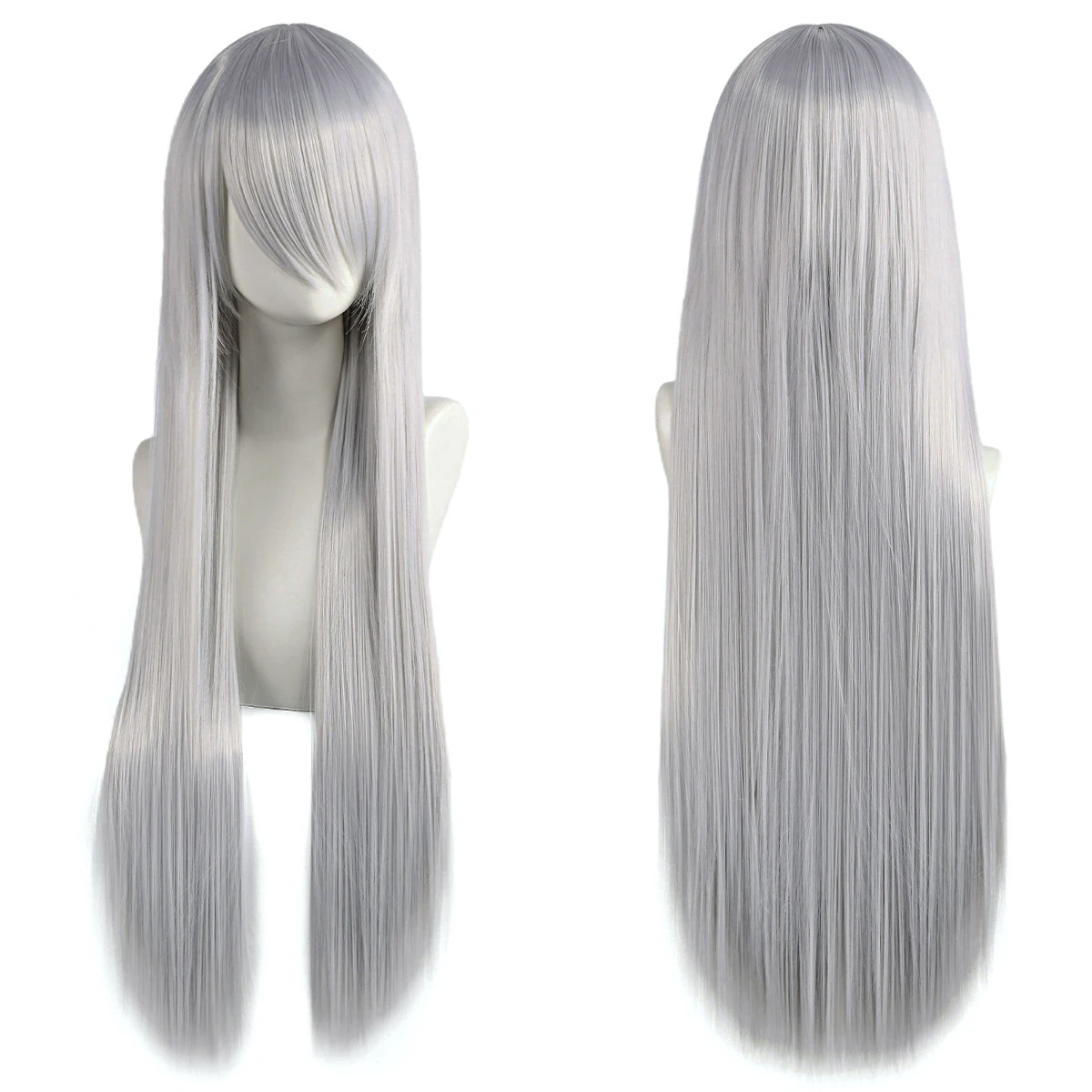 80cm Long Synthetic White Purple Cosplay Wigs Green Hair Straight Silver Wig Pink Hairpiece Lolita Wig with Bangs
80cm Long Synthetic White Purple Cosplay Wigs Green Hair Straight Silver Wig Pink Hairpiece Lolita Wig with Bangs