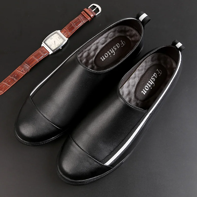 Fashion Brand Men's Genuine Leather Casual Shoes Simple White Men's Loafers Outdoor Commuting Park Walking Low Top Shoes
Fashion Brand Men's Genuine Leather Casual Shoes Simple White Men's Loafers Outdoor Commuting Park Walking Low Top Shoes