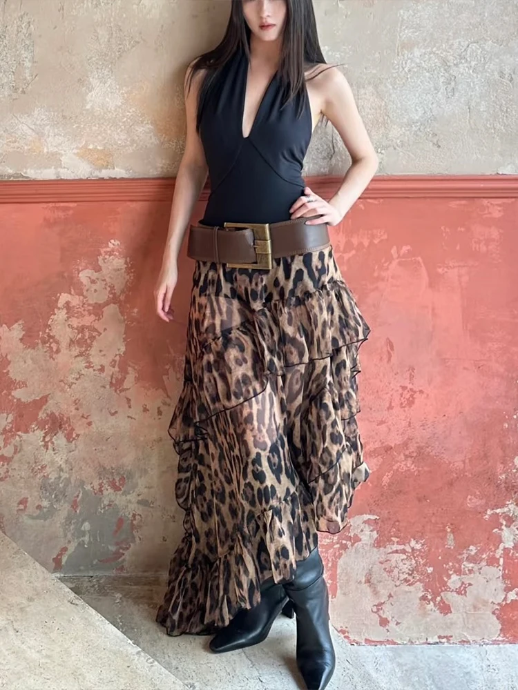 InGrily Fashion Ruched Tierred Long Skirts Women Leopard Print High Waist Stretch Bottoms Spicy Girls Trend Leisure Streetwear
InGrily Fashion Ruched Tierred Long Skirts Women Leopard Print High Waist Stretch Bottoms Spicy Girls Trend Leisure Streetwear