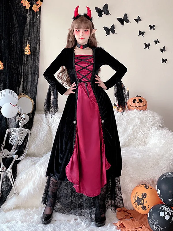 Adult Halloween Costume Role-play Witch Outfit Nightclub Party Carnival Performance Clothing Chinese Production
Adult Halloween Costume Role-play Witch Outfit Nightclub Party Carnival Performance Clothing Chinese Production