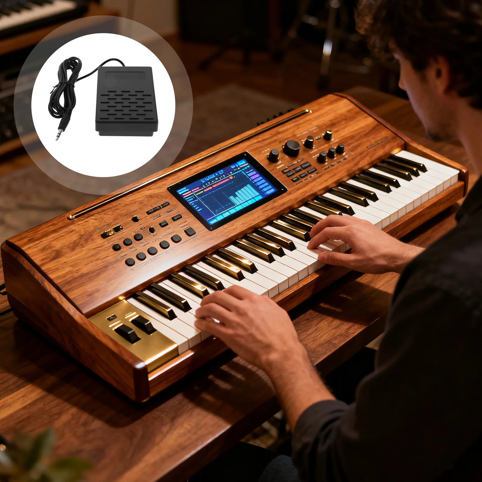 Universal Sustain Pedal 3.5Mm Plug Plastic Material For Digital Piano Midi Keyboard Synthesizer Foot Pedal Switch Extended
Universal Sustain Pedal 3.5Mm Plug Plastic Material For Digital Piano Midi Keyboard Synthesizer Foot Pedal Switch Extended