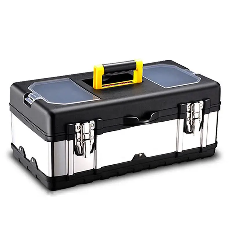 Household Portable Tool Box 14 Inch Hardware Multifunctional Car Storage Stainless Steel Box Tool Organizer Steel Tool Set
Household Portable Tool Box 14 Inch Hardware Multifunctional Car Storage Stainless Steel Box Tool Organizer Steel Tool Set