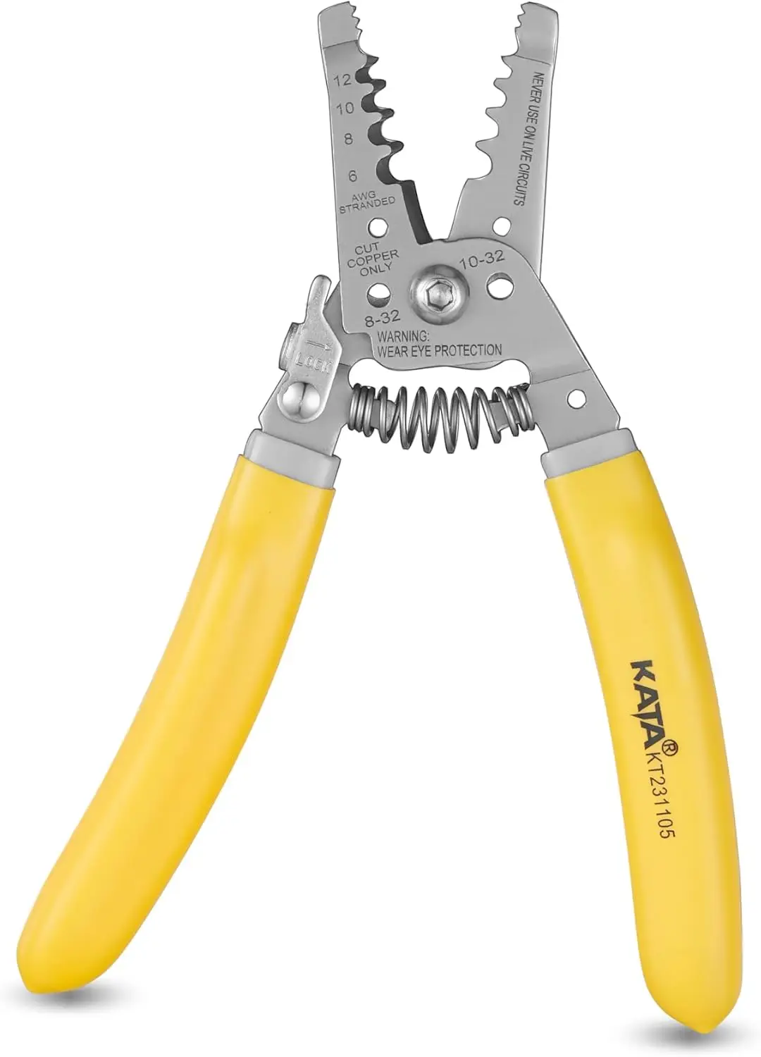 Wire Stripper Cutter Crimper, 6-12 AWG Multi-Function Electrician Pliers for Stripping Cutting Screw Shearing, Ergonomic Grip
Wire Stripper Cutter Crimper, 6-12 AWG Multi-Function Electrician Pliers for Stripping Cutting Screw Shearing, Ergonomic Grip