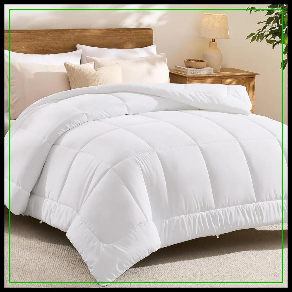 All Season Queen Duvet Insert, Box Stitched Down Alternative Comforter with 8 Corner Tabs, 88x88 Inches
All Season Queen Duvet Insert, Box Stitched Down Alternative Comforter with 8 Corner Tabs, 88x88 Inches
