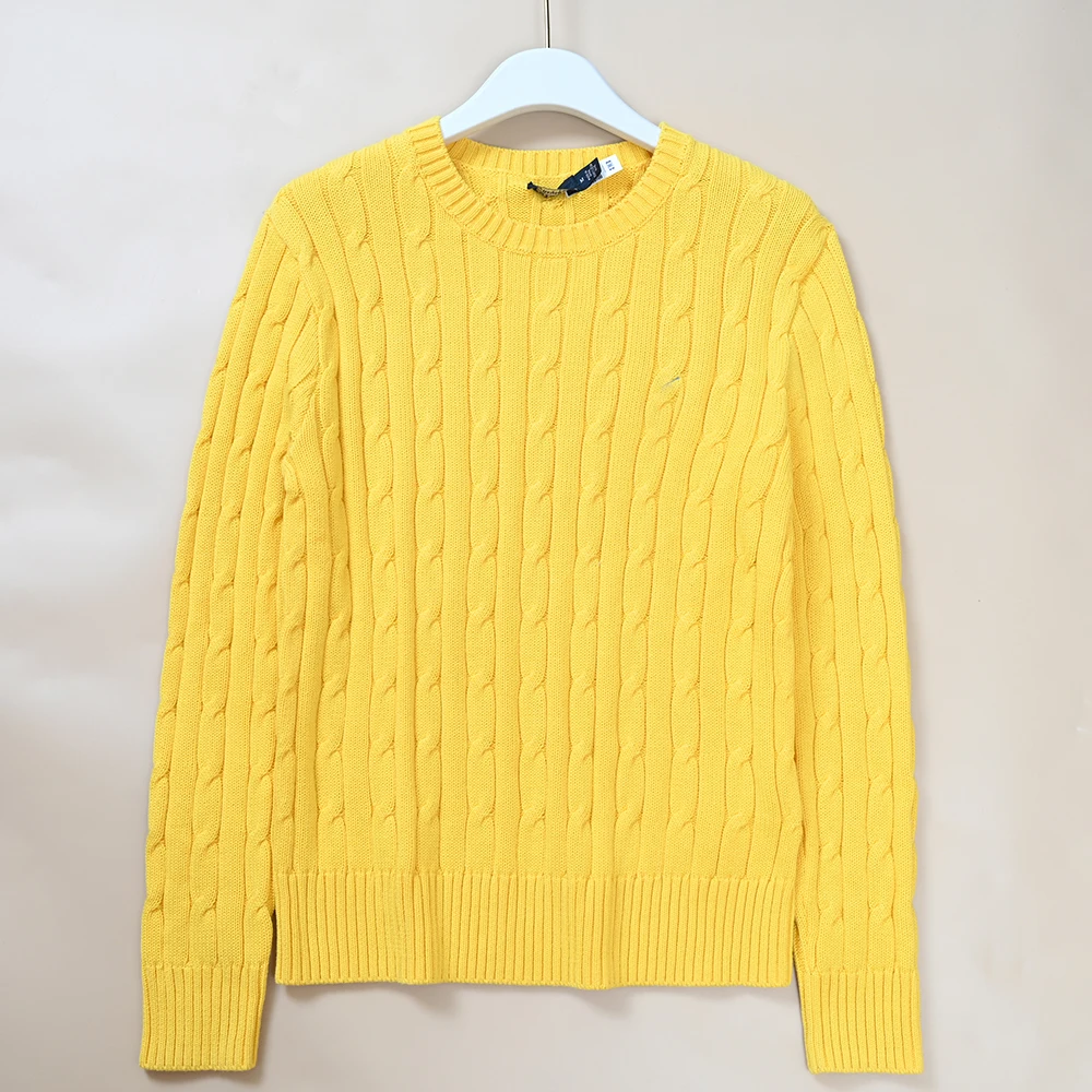 New Women's Embroidered Logo Simple Twisted Design Casual Color round Ne Long Sve Knitted Sweater Autumn Winter
New Women's Embroidered Logo Simple Twisted Design Casual Color round Ne Long Sve Knitted Sweater Autumn Winter
