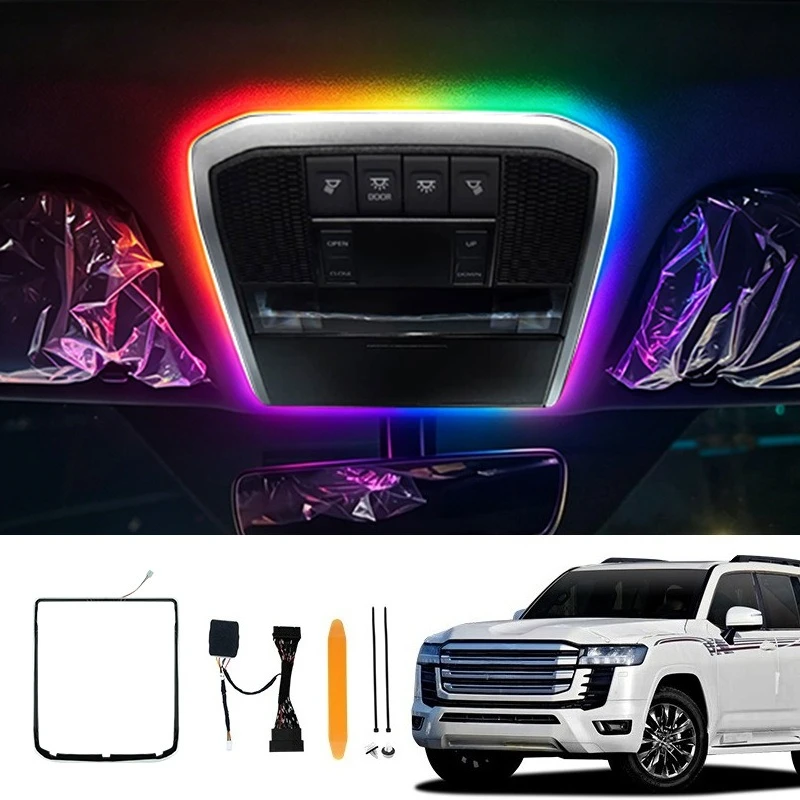 For Toyota Land Cruiser LC300 Roof Surround Chromatic Ambient Light App-Controlled Mood Light Interior Accessories
For Toyota Land Cruiser LC300 Roof Surround Chromatic Ambient Light App-Controlled Mood Light Interior Accessories
