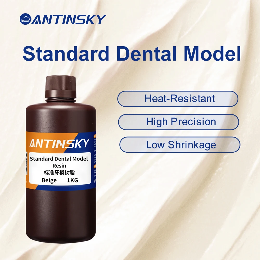 Antinsky Standard Dental Model 3D Dental Resin 405nm 1KG for HeyGears/Phrozen Low Shrinkage 3D Dental Model Resin
Antinsky Standard Dental Model 3D Dental Resin 405nm 1KG for HeyGears/Phrozen Low Shrinkage 3D Dental Model Resin