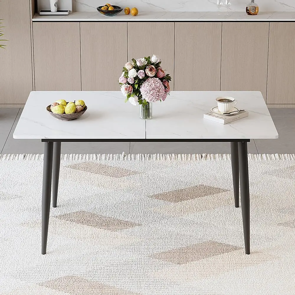 Раскладной обеденный стол из мрамора, 60-76 дюймов, идеально подходит для 4-8 человек, металлические ножки, подходит для столовой и гостиной, экономия пространства
Раскладной обеденный стол из мрамора, 60-76 дюймов, идеально подходит для 4-8 человек, металлические ножки, подходит для столовой и гостиной, экономия пространства