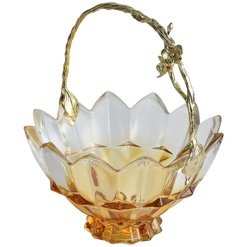Creative high-end exquisite glass fruit plate household living room coffee table plate high-end decorative tray dessert table
Creative high-end exquisite glass fruit plate household living room coffee table plate high-end decorative tray dessert table
