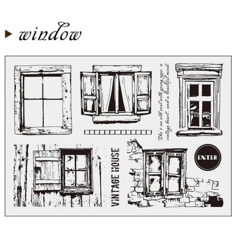 Window/ Transparent Clear Silicone Stamp/Seal for DIY scrapbooking/photo album Decorative clear stamp A1284
Window/ Transparent Clear Silicone Stamp/Seal for DIY scrapbooking/photo album Decorative clear stamp A1284