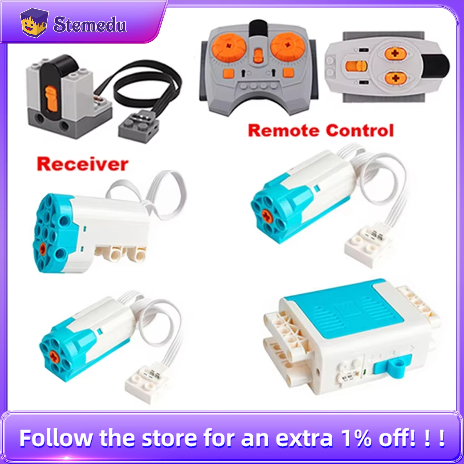 MOC Power Function Technical Parts M Servo Motor Strengthen Motor Building Blocks Multi High Speed PF Sets Brick Toys DIY Motor
MOC Power Function Technical Parts M Servo Motor Strengthen Motor Building Blocks Multi High Speed PF Sets Brick Toys DIY Motor