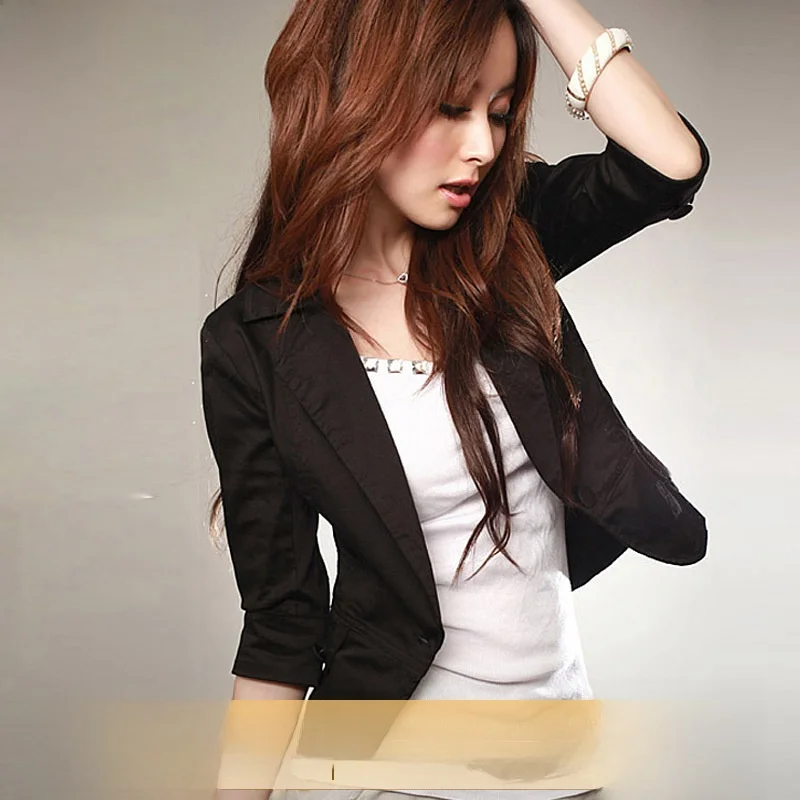 Slim Fit Single Button Red Seven Sleeve Short Suit Women's Jacket Commute Style Polyester Fiber Ultra Short Length Pure Color
Slim Fit Single Button Red Seven Sleeve Short Suit Women's Jacket Commute Style Polyester Fiber Ultra Short Length Pure Color