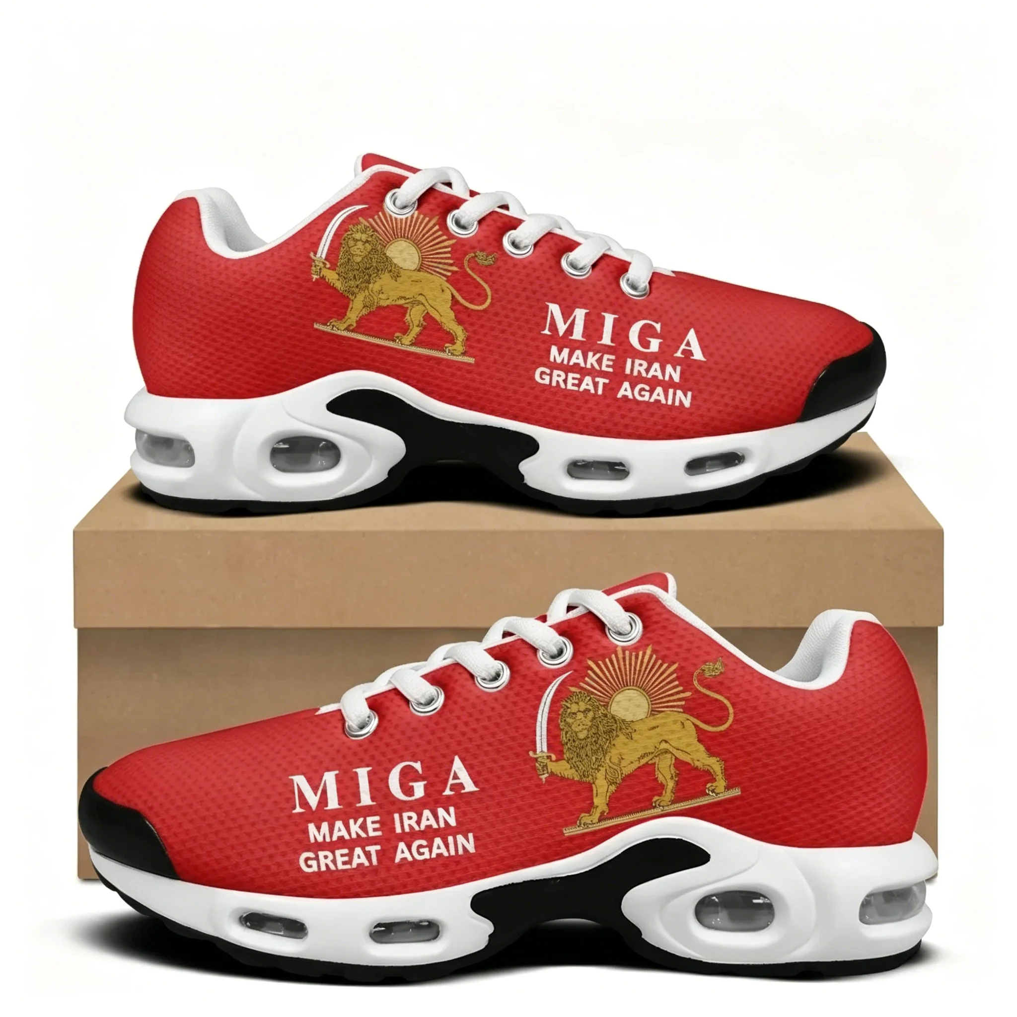 MAKE IRAN GREAT AGAIN Air Cushion Sneakers Mens Womens Teenager Sports shoes High Quality Custom Mesh Sneaker
MAKE IRAN GREAT AGAIN Air Cushion Sneakers Mens Womens Teenager Sports shoes High Quality Custom Mesh Sneaker