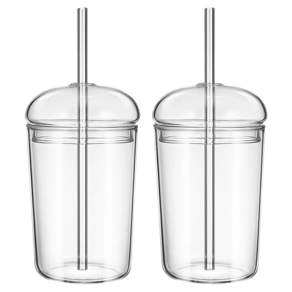 2 Pcs Glass with Lid Large-capacity Water Cup Straw High Borosilicate Clear Tea Cups Coffee
2 Pcs Glass with Lid Large-capacity Water Cup Straw High Borosilicate Clear Tea Cups Coffee