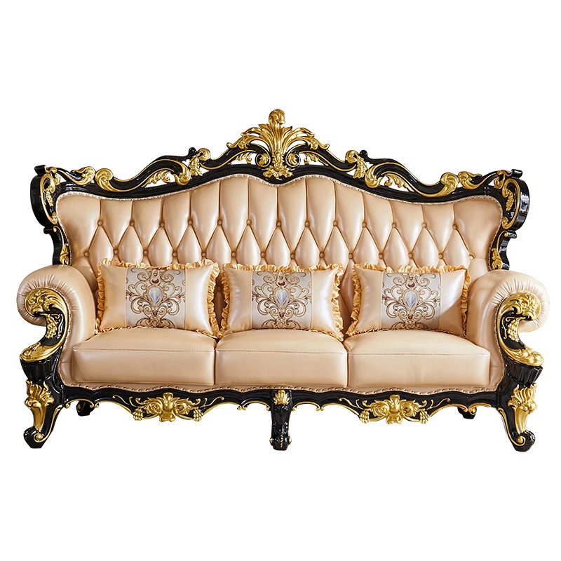 Villa European sofa luxury ebony living room large apartment high-end whole house luxury leather furniture combination set
Villa European sofa luxury ebony living room large apartment high-end whole house luxury leather furniture combination set