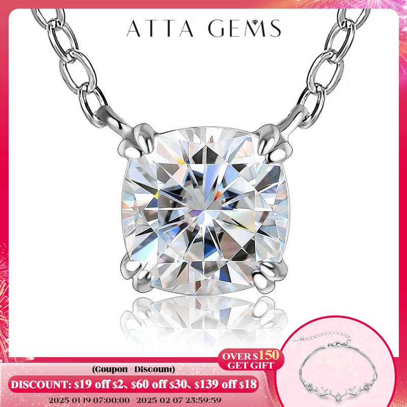 ATTAGEMS ожерелье из серебра 925 пробы кулон Подушка Cut 1.0ct D Цвет Белый Муассанит пройти алмаз тест для женщин элегантное ожерелье
ATTAGEMS ожерелье из серебра 925 пробы кулон Подушка Cut 1.0ct D Цвет Белый Муассанит пройти алмаз тест для женщин элегантное ожерелье