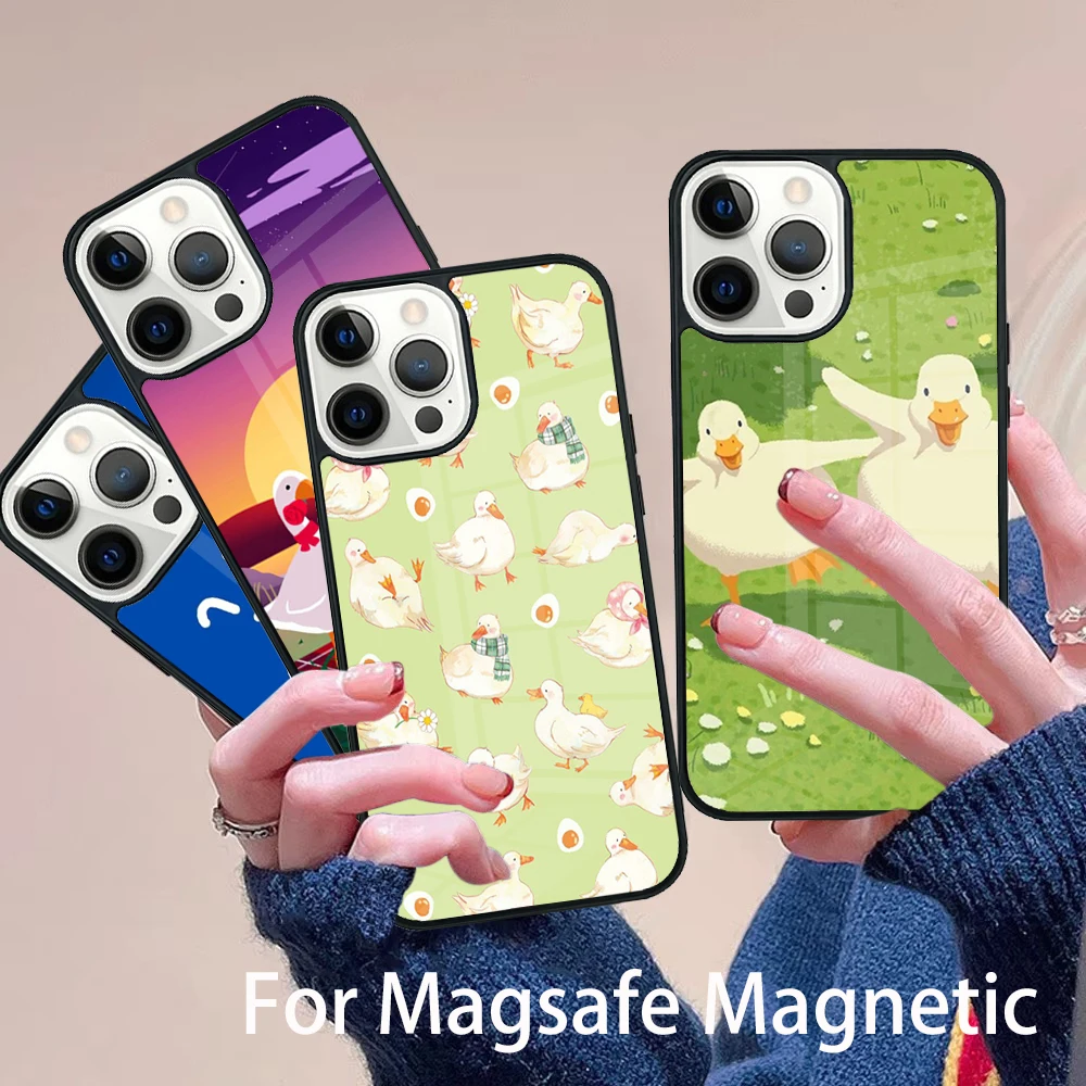 Cartoon Cute Goose Game Phone Case Magesafe Magnetic Wireless Charge Cover For IPhone 16 11 12 13 14 15 Pro Max Plus Mini
Cartoon Cute Goose Game Phone Case Magesafe Magnetic Wireless Charge Cover For IPhone 16 11 12 13 14 15 Pro Max Plus Mini