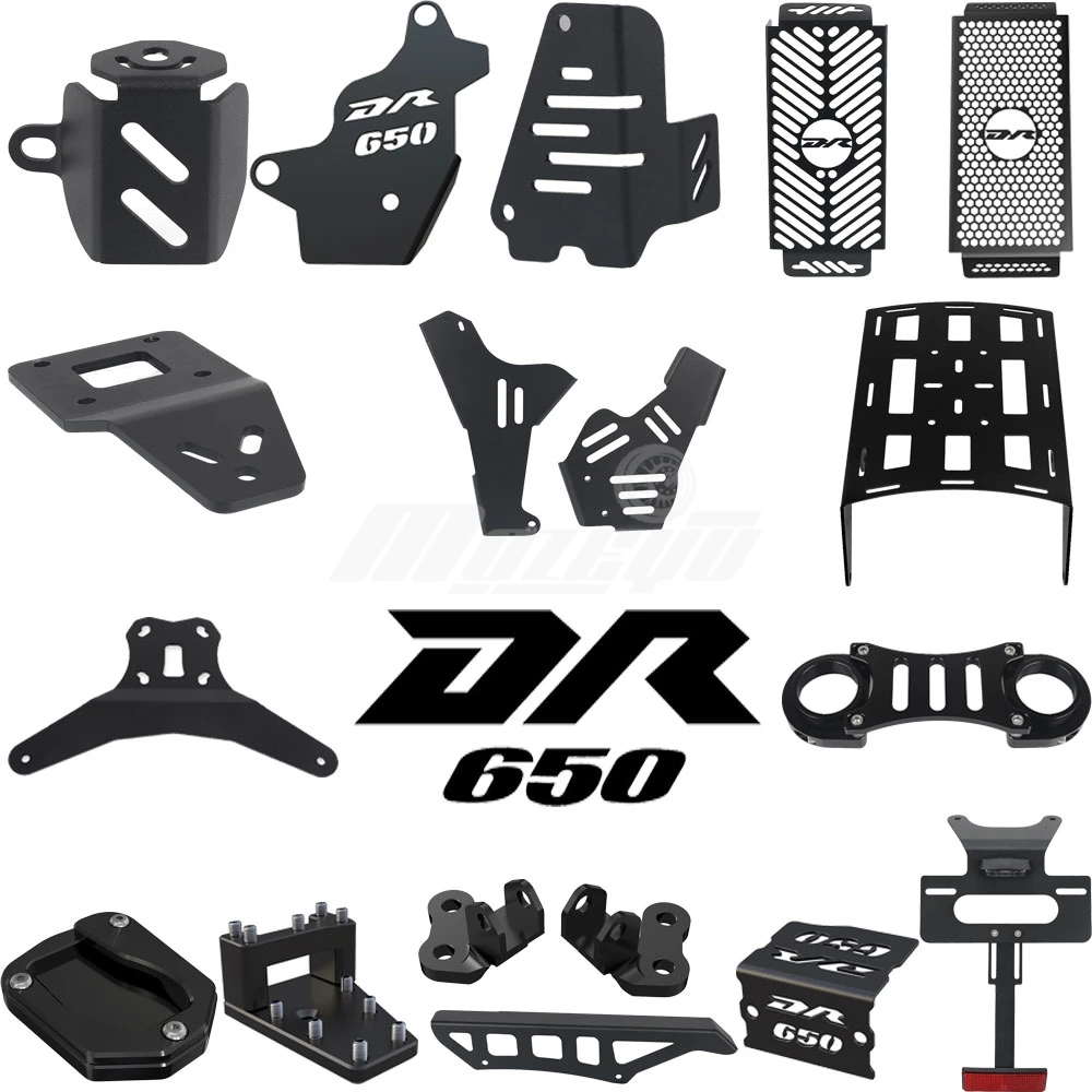 FOR SUZUKI DR650 DR650S DR650SE 1996-2026 Radiator Guard Luggage Holder Side Stand Brake Fluid Reservoir Protector Cover Handles
FOR SUZUKI DR650 DR650S DR650SE 1996-2026 Radiator Guard Luggage Holder Side Stand Brake Fluid Reservoir Protector Cover Handles