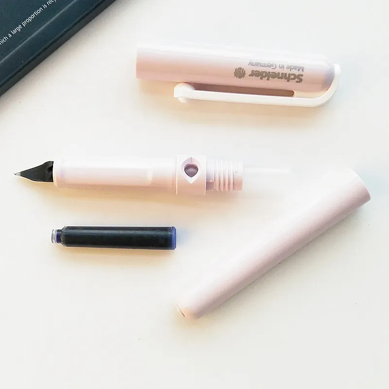 Schneider Fountain Pen Replaceable Ink Cartridge Design Smooth Writing Practice Pen Office Calligraphy Pen Portable Study Tools
Schneider Fountain Pen Replaceable Ink Cartridge Design Smooth Writing Practice Pen Office Calligraphy Pen Portable Study Tools