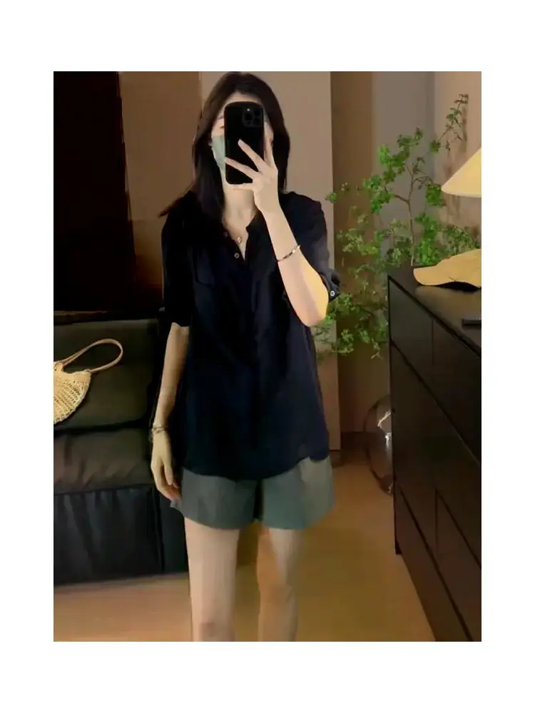 Casual Fashion Summer Shirt Set Short Sleeve Slimming Trendy High Waist Pants High Quality Wear Resistant Comfortable Spring ...
Casual Fashion Summer Shirt Set Short Sleeve Slimming Trendy High Waist Pants High Quality Wear Resistant Comfortable Spring ...