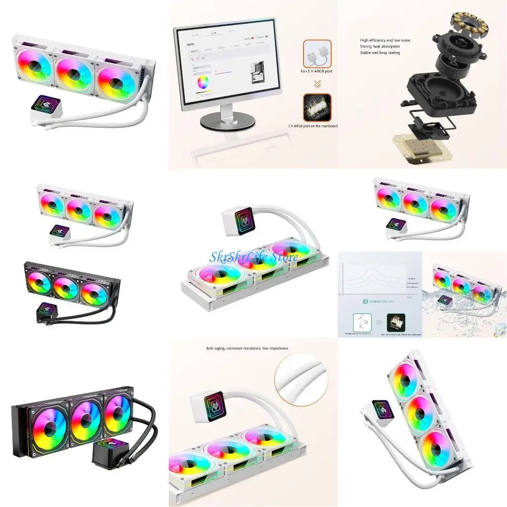 E65E For Glacier 360mm Liquid Coolers Water Cooling Computer Chassis CPU Radaitor
E65E For Glacier 360mm Liquid Coolers Water Cooling Computer Chassis CPU Radaitor