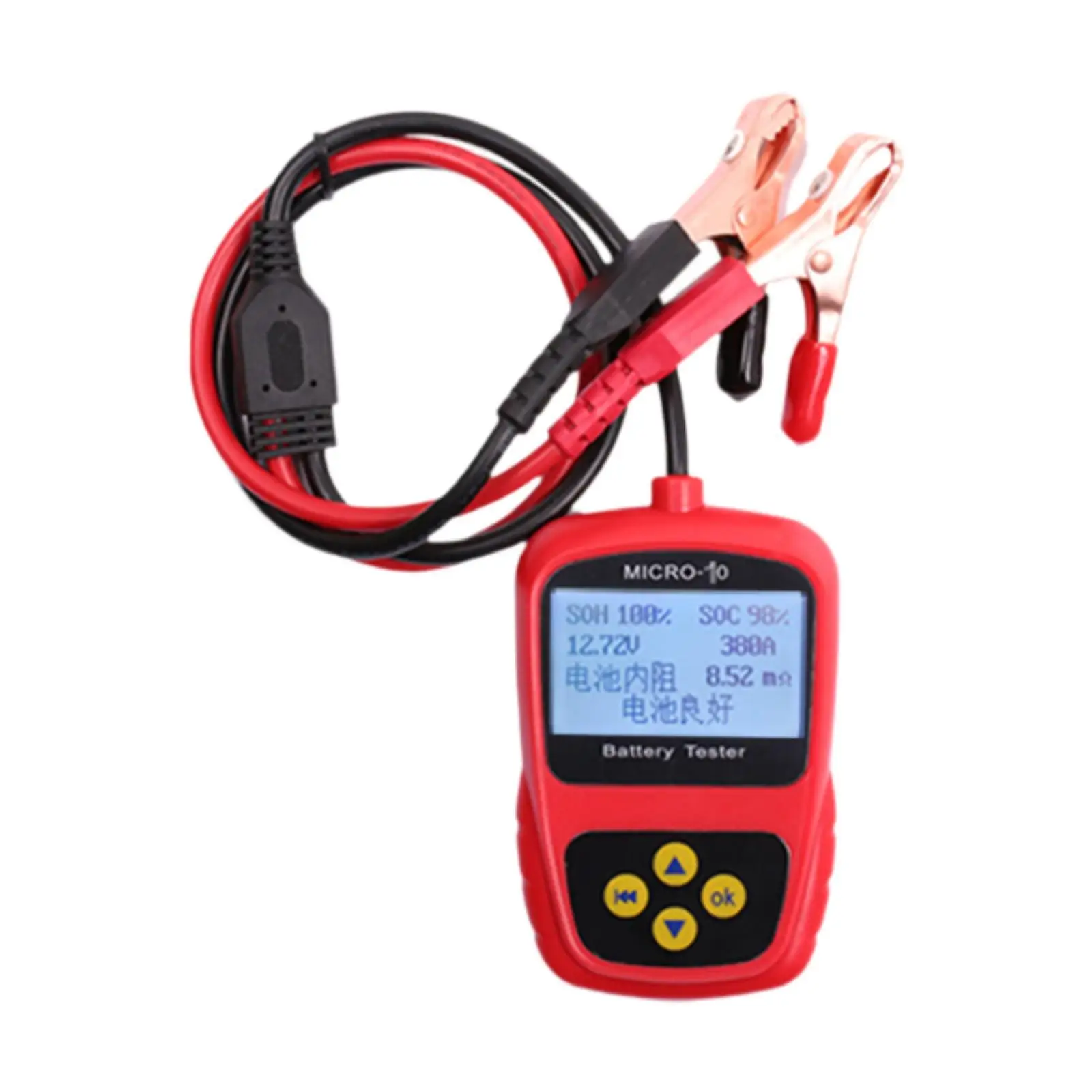 Auto Battery Tester Easy Handling Automotive Battery Diagnostic Tool for Engineering Vehicles SUV Boat Marine Trucks Garage
Auto Battery Tester Easy Handling Automotive Battery Diagnostic Tool for Engineering Vehicles SUV Boat Marine Trucks Garage