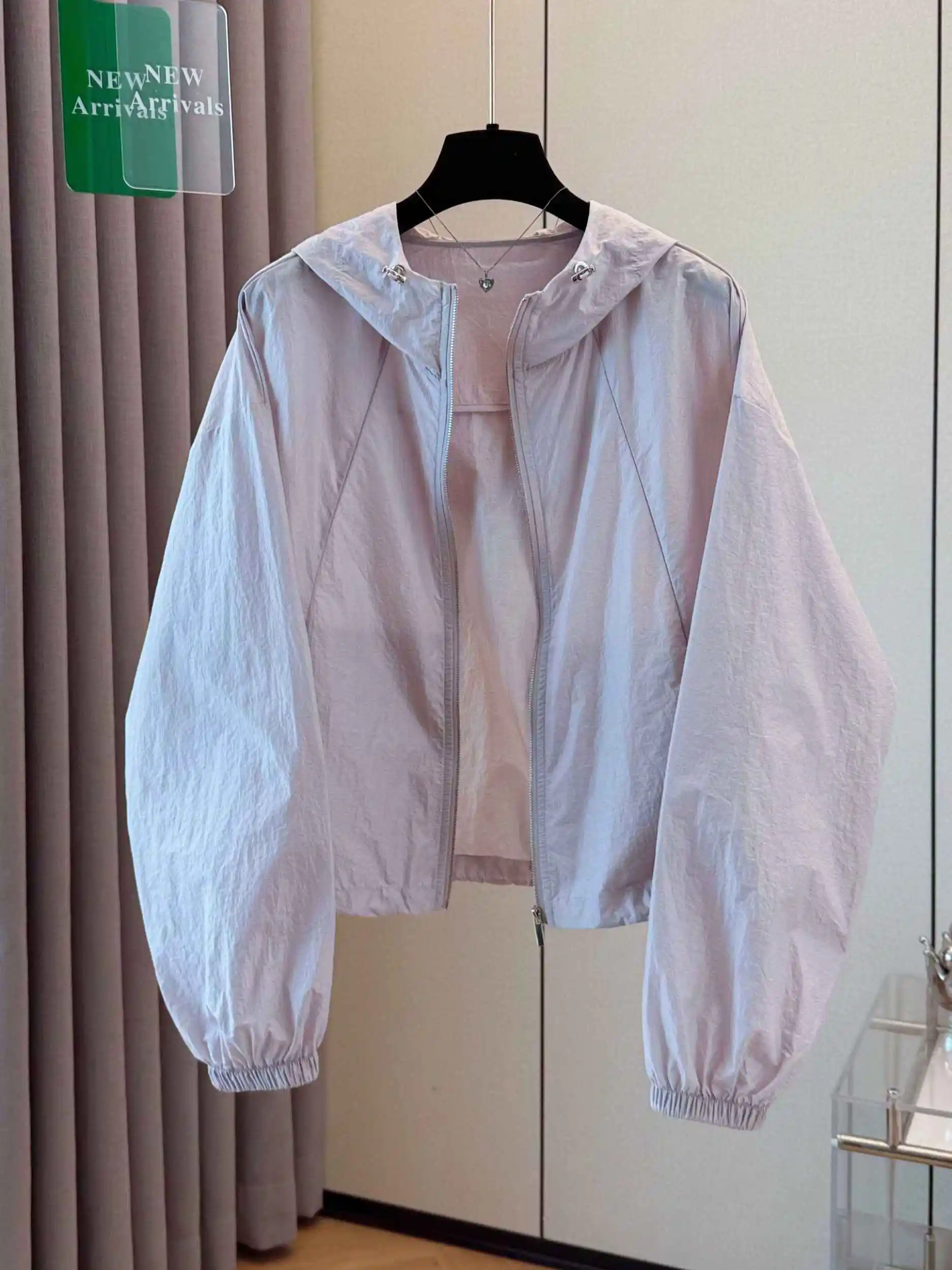 Candy Colored Women's Light Weight Open Cardigan UV Protection Outerwear Purple Summer 2026 Hooded Sun Protection Clothes Sma...
Candy Colored Women's Light Weight Open Cardigan UV Protection Outerwear Purple Summer 2026 Hooded Sun Protection Clothes Sma...
