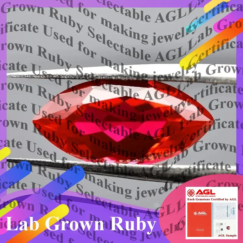 Lab Grown Ruby Loose Gemstones Pigeon Blood Red Marquise Cut Charm Beads for DIY Jewelry Selectable CertificateDaily Wear
Lab Grown Ruby Loose Gemstones Pigeon Blood Red Marquise Cut Charm Beads for DIY Jewelry Selectable CertificateDaily Wear