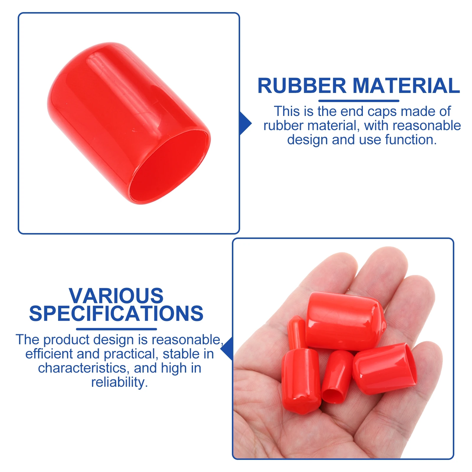 100Pcs Rubber End Caps Protective Bolt Covers Thread Protectors Anti-Vibration Durable Screw Caps Screw Covers
100Pcs Rubber End Caps Protective Bolt Covers Thread Protectors Anti-Vibration Durable Screw Caps Screw Covers
