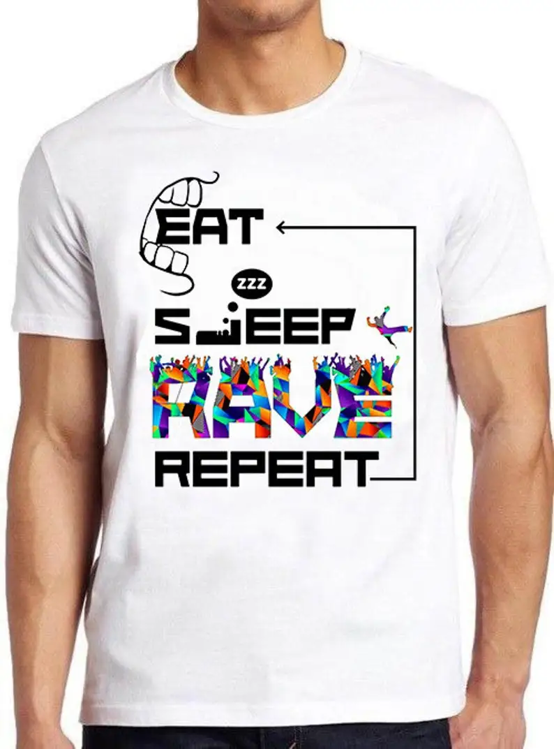 Eat Sleep Rave Repeat Dance Ibiza Праздничная вечеринка с логотипом крутая Подарочная футболка 439
Eat Sleep Rave Repeat Dance Ibiza Праздничная вечеринка с логотипом крутая Подарочная футболка 439