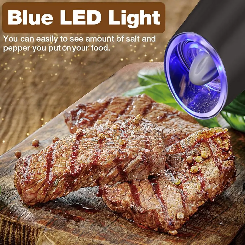 P4-1 Set Gravity Electric Salt Grinder Adjustable Coarseness Automatic Mill Grinder Battery Powered With LED Light
P4-1 Set Gravity Electric Salt Grinder Adjustable Coarseness Automatic Mill Grinder Battery Powered With LED Light