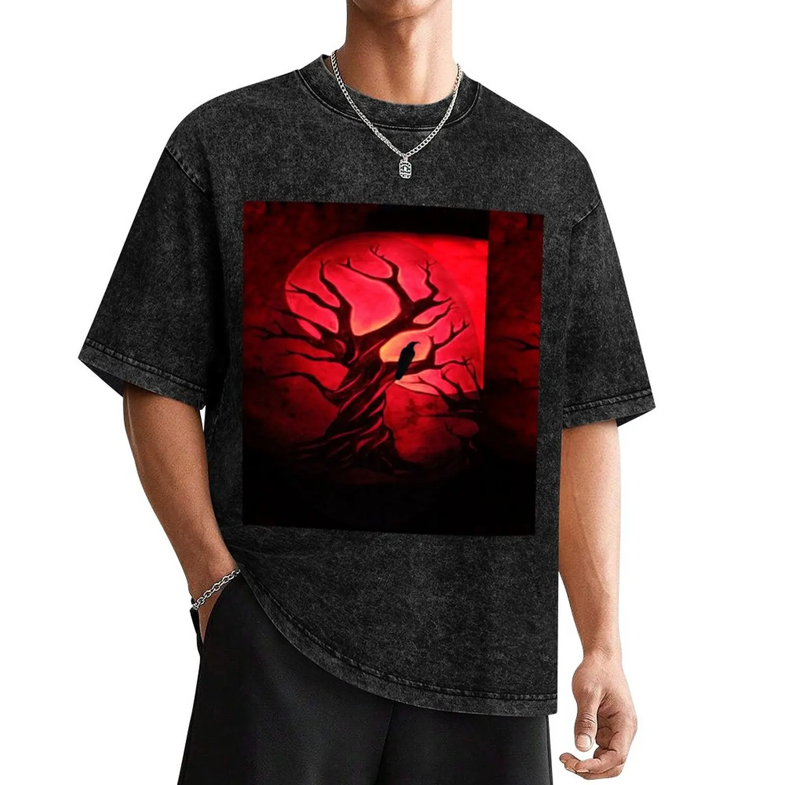Spooky Halloween Tree with Crow T-Shirt anime figures vintage anime shirt men tshirt
Spooky Halloween Tree with Crow T-Shirt anime figures vintage anime shirt men tshirt