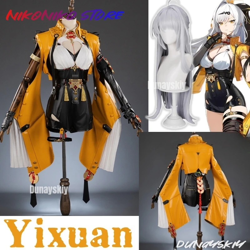 Zenless Zone Zero Yixuan Cosplay Costume Wig Uniform Headwear Rings Yunkui Summit Halloween Party Women Girls Carnival Props
Zenless Zone Zero Yixuan Cosplay Costume Wig Uniform Headwear Rings Yunkui Summit Halloween Party Women Girls Carnival Props