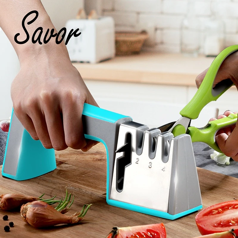 Knife Sharpener 4 in 1 Diamond Coated&Fine Rod Shears and Scissors Sharpening stone System Stainless Steel Blades
Knife Sharpener 4 in 1 Diamond Coated&Fine Rod Shears and Scissors Sharpening stone System Stainless Steel Blades