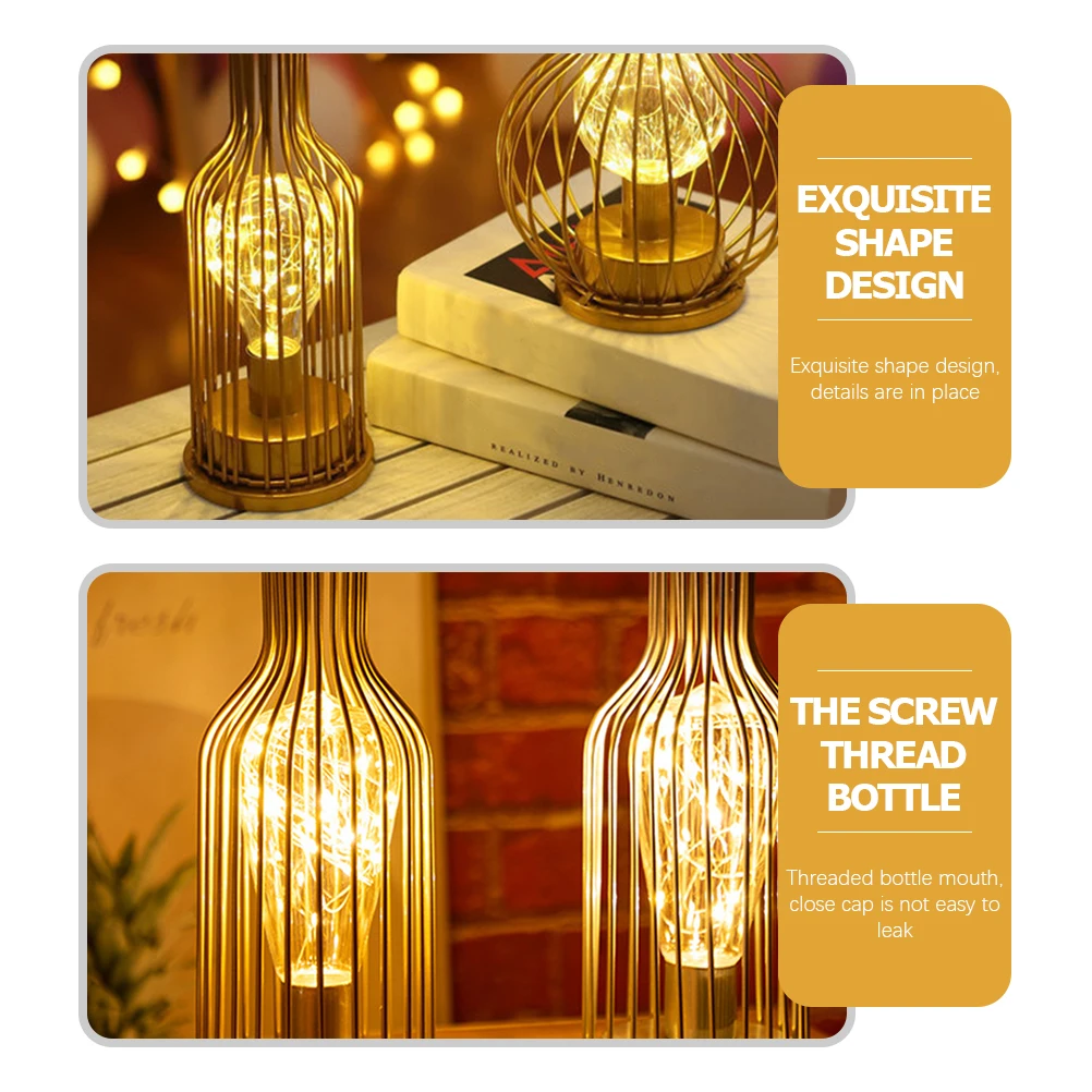 Golden Bottle Table Iron Plastic Rechargeable LED Night Light Bedroom Decor Creative Lighting Warm Atmosphere Bedside Lamp Small
Golden Bottle Table Iron Plastic Rechargeable LED Night Light Bedroom Decor Creative Lighting Warm Atmosphere Bedside Lamp Small