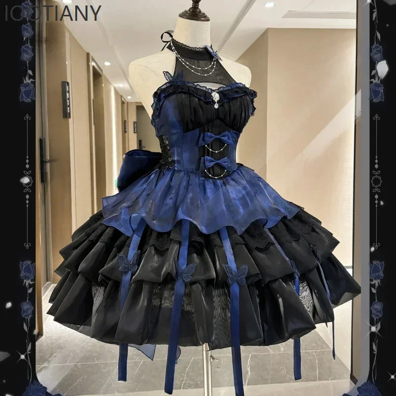 Vintage Victorian Cute Sexy Lolita Princess Mini Dress Women Gothic Bow Lace Ruffle Sleeveless Party Dress Sweet Elegant Dress
Vintage Victorian Cute Sexy Lolita Princess Mini Dress Women Gothic Bow Lace Ruffle Sleeveless Party Dress Sweet Elegant Dress