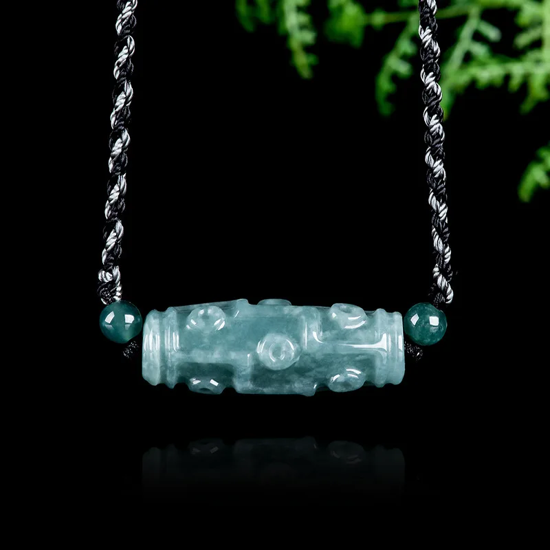 Natural A-grade Jadeite Blue Water Nine Eyed Tianzhu Ice Seed Jade Road Pendant For Men's Charms Women's Jewelry Drop Shipping
Natural A-grade Jadeite Blue Water Nine Eyed Tianzhu Ice Seed Jade Road Pendant For Men's Charms Women's Jewelry Drop Shipping