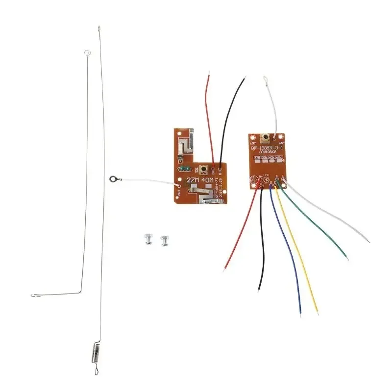 4CH RC Remote Control 27MHz Circuit Transmitter and Receiver Board with Antenna Radio System for Car Truck Toy
4CH RC Remote Control 27MHz Circuit Transmitter and Receiver Board with Antenna Radio System for Car Truck Toy