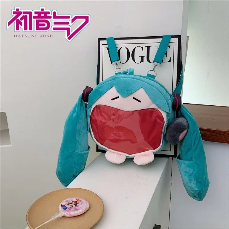 New Hatsune Miku Plush Backpack Cartoon Cute High-Looking Backpack Series Soft and Comfortable Storage Bag Kawaii Girl Gift
New Hatsune Miku Plush Backpack Cartoon Cute High-Looking Backpack Series Soft and Comfortable Storage Bag Kawaii Girl Gift