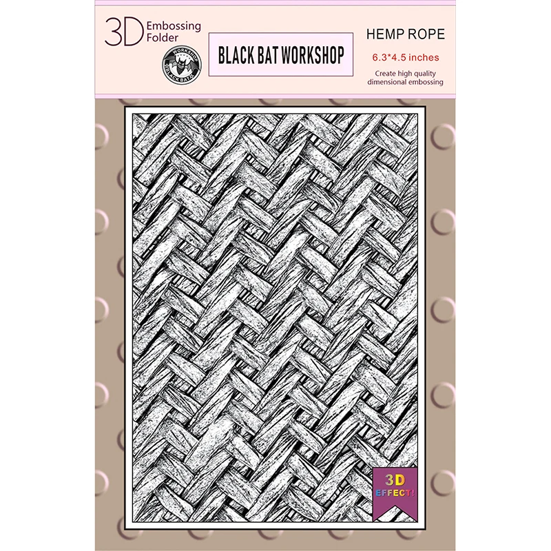 2022 New 3d Embossed Hemp Rope Embossing Board, Used For Diy Embossing Process To Make Pattern Background Greeting Card Scrapboo
2022 New 3d Embossed Hemp Rope Embossing Board, Used For Diy Embossing Process To Make Pattern Background Greeting Card Scrapboo