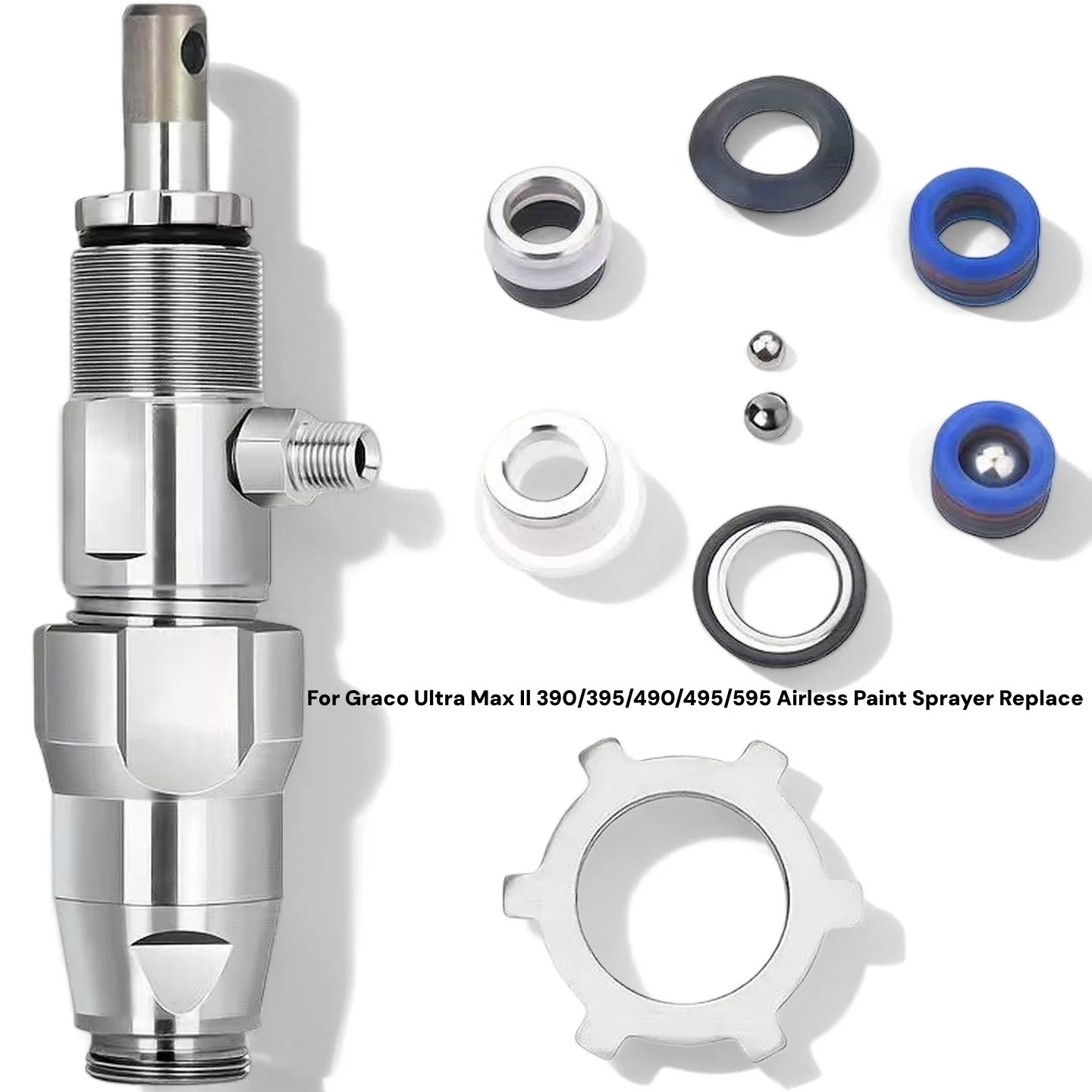Airless Paint Sprayer Pump Body Assembly Kit for Graco Ultra Max II 390/395/490/495/595 Replacement Parts
Airless Paint Sprayer Pump Body Assembly Kit for Graco Ultra Max II 390/395/490/495/595 Replacement Parts