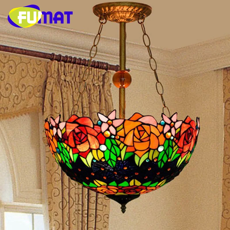 FUMAT Пастораль Tiffany стеклянная люстра для гостиной, столовой, спальни, винтажная розовая бара, 16 дюймов, декоративная перевернутая подвеска
FUMAT Пастораль Tiffany стеклянная люстра для гостиной, столовой, спальни, винтажная розовая бара, 16 дюймов, декоративная перевернутая подвеска