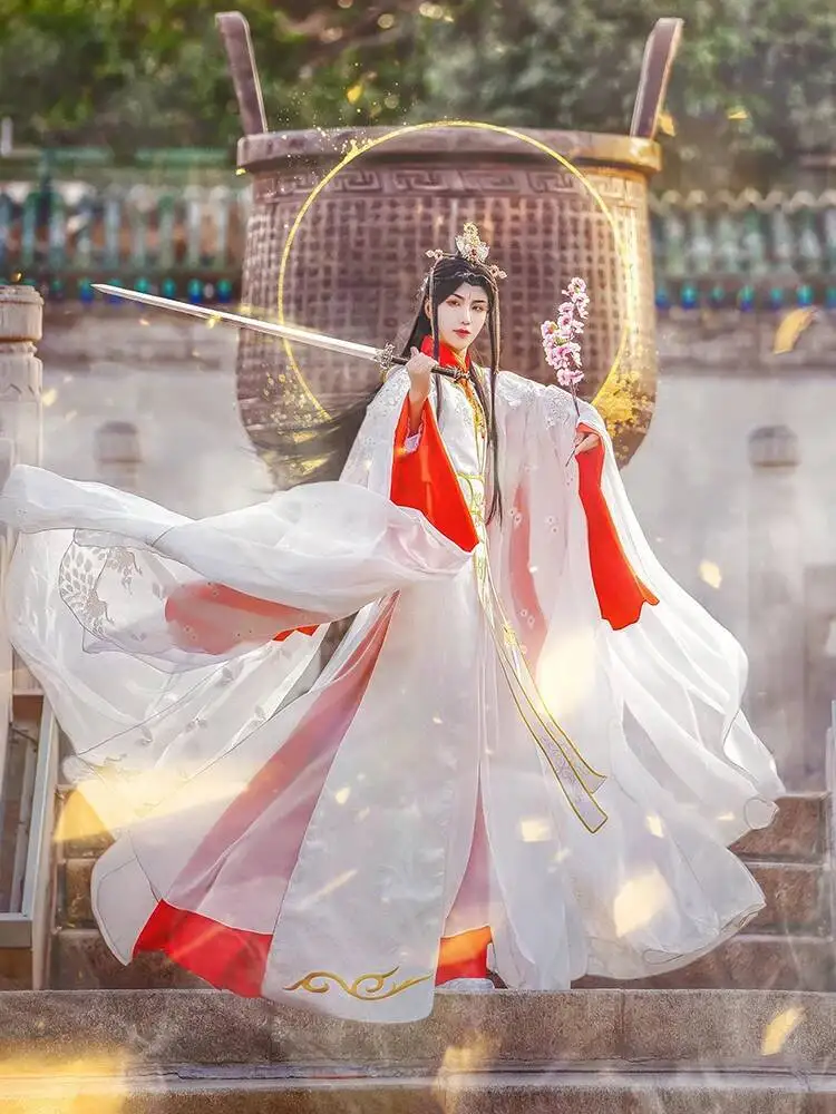 Официальный костюм Bless Heavenly Yue Shen Xie Lian's COS, красный, белый, золотой, костюм хань, древний костюм для косплея, полный комплект
Официальный костюм Bless Heavenly Yue Shen Xie Lian's COS, красный, белый, золотой, костюм хань, древний костюм для косплея, полный комплект