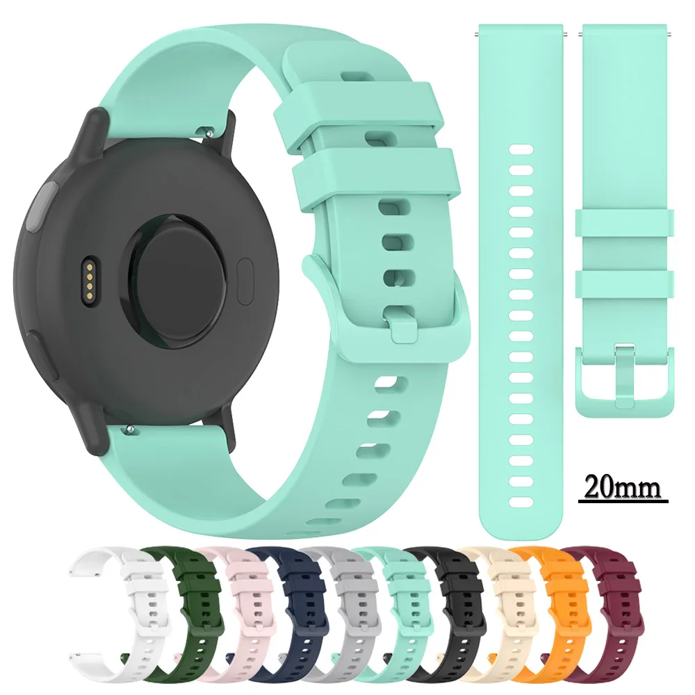 20mm Strap For Garmin Approach S50 / Vivoactive 5 Soft Silicone and Durable Single Color Watchband For Forerunner 165/165 Music
20mm Strap For Garmin Approach S50 / Vivoactive 5 Soft Silicone and Durable Single Color Watchband For Forerunner 165/165 Music