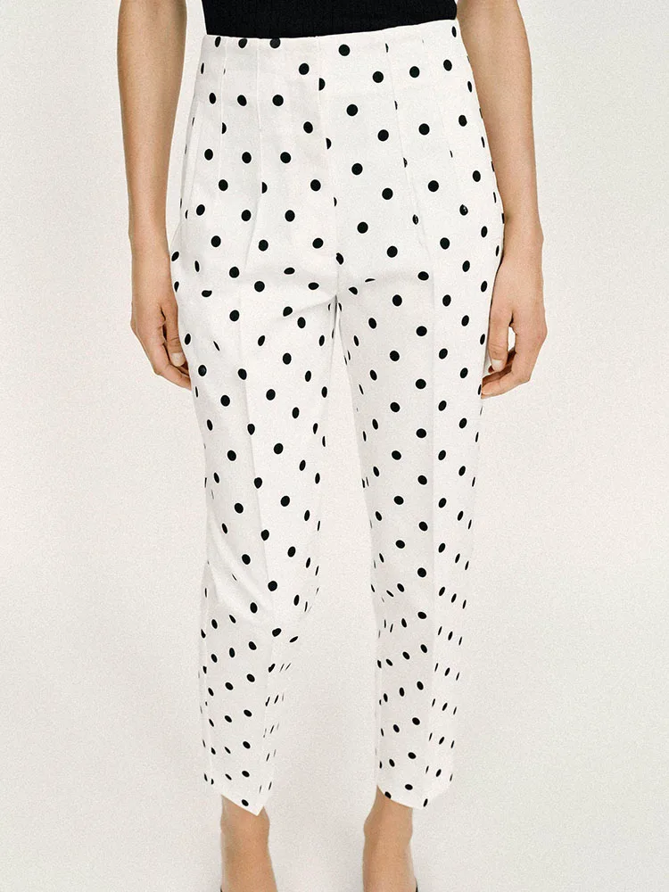 Fashionable Casual High Waist Ankle-Length Polka Dot Pants New Summer Collection Women's Clothing Versatile Elegant Trousers
Fashionable Casual High Waist Ankle-Length Polka Dot Pants New Summer Collection Women's Clothing Versatile Elegant Trousers