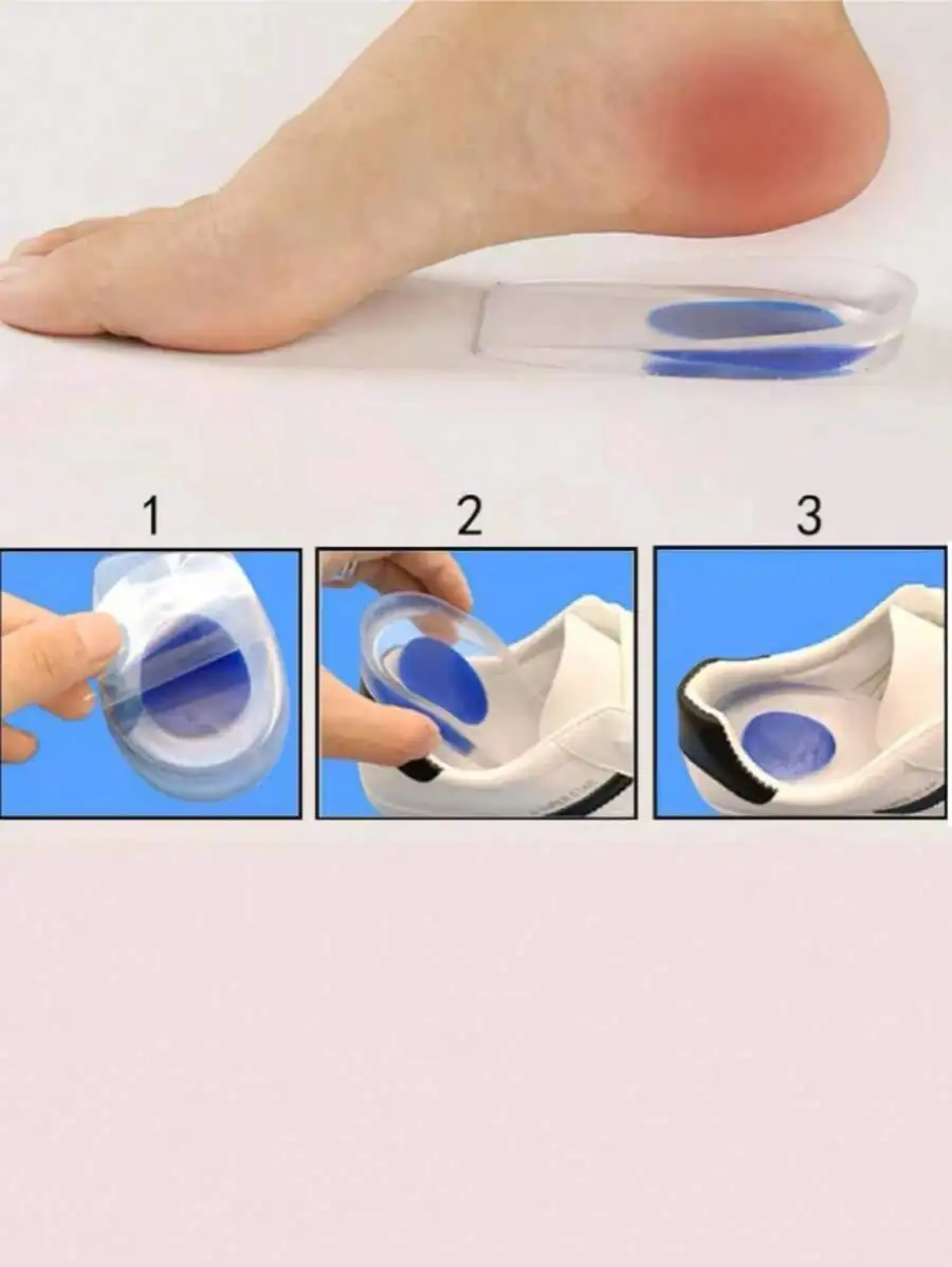 2pcs PU Gel Heel Cups For Pain Relief Shock Absorption In Sneakers Running Shoes
2pcs PU Gel Heel Cups For Pain Relief Shock Absorption In Sneakers Running Shoes
