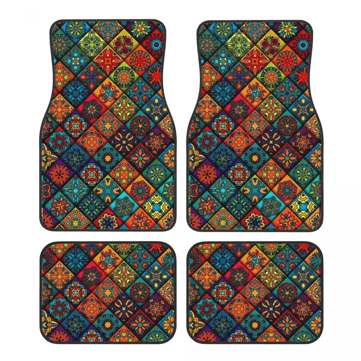 Foral Tile Fandango Car Floormat Heavy Duty Front Rear Rubber Floor Mats Carpet Floor Protection Fits Most Vehicles
Foral Tile Fandango Car Floormat Heavy Duty Front Rear Rubber Floor Mats Carpet Floor Protection Fits Most Vehicles