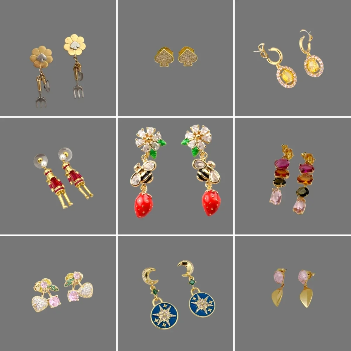 Kate Style Fancy Enamel Flower Bee Earrings For Women With Card Fine Jewelry Birthday Christmas Gift
Kate Style Fancy Enamel Flower Bee Earrings For Women With Card Fine Jewelry Birthday Christmas Gift