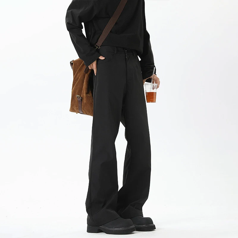 Men's Korean Slim Fit Micro Flared Pants Temperament Trend Black Suit Trousers Male 2025 Spring Autumn High-End Straight Pants
Men's Korean Slim Fit Micro Flared Pants Temperament Trend Black Suit Trousers Male 2025 Spring Autumn High-End Straight Pants